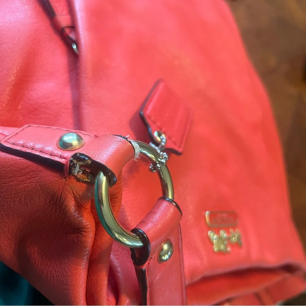 Coach Vibrant Papaya Hobo Bag